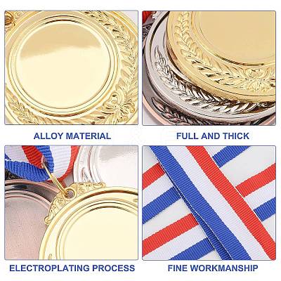 Sports Medal Zinc Alloy Pendant Cabochon Settings PALLOY-GA0001-05-1