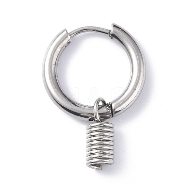 Non-Tarnish 304 Stainless Steel Hoop Earrings LS-STAS-B030-03C-1