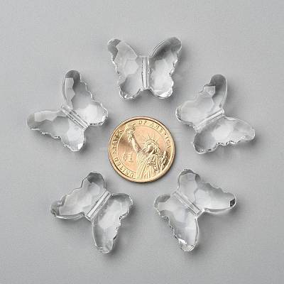 Transparent Acrylic Beads PL404Y-6-1