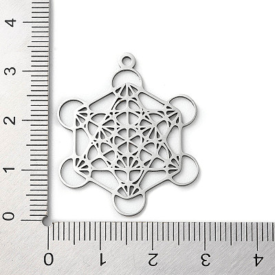 Non-Tarnish 201 Stainless Steel Pendants STAS-D041-06P-1