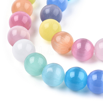 Cat Eye Beads Strands CE-N014-01-1