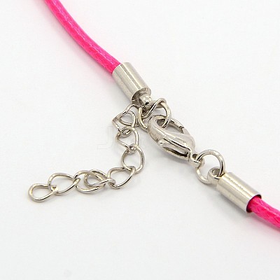 Waxed Cord Necklace Making MAK-F003-M-1