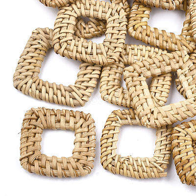 Handmade Reed Cane/Rattan Woven Linking Rings X-WOVE-T005-21A-1