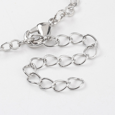 Faceted Natural Gemstone Anklets AJEW-AN00222-1