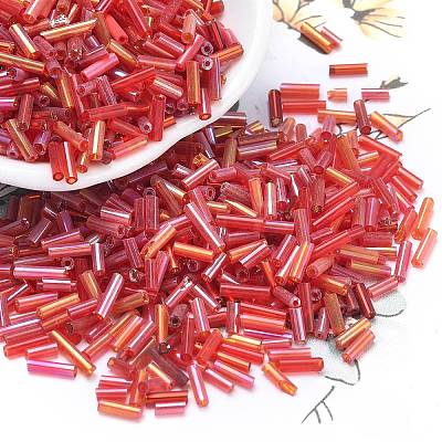 Glass Round Bugle Beads SEED-XCP0001-47A-1