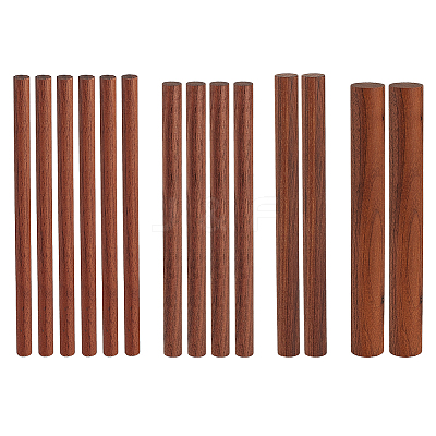4 Style Waxed Round Wooden Sticks WOOD-OC0002-82-1
