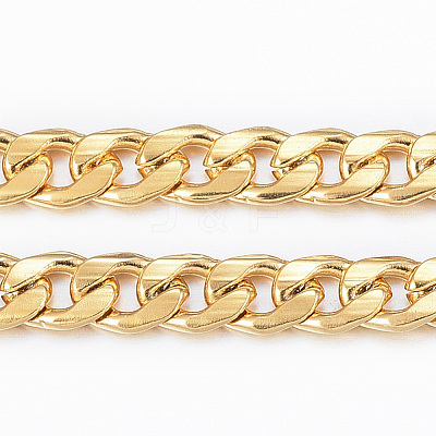 3.28 Feet Ion Plating(IP) 304 Stainless Steel Cuban Link Chains X-CHS-H009-14G-1