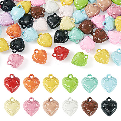 50Pcs Baking Paint Acrylic Pendants OACR-TA0004-83A-1