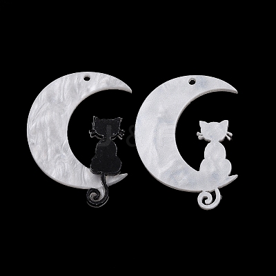 Halloween Printed Acrylic Pendants X-MACR-M021-01-1-1