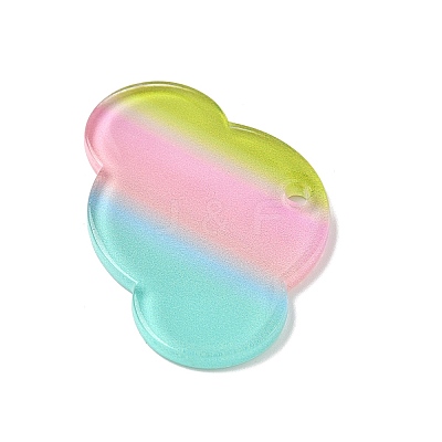 Transparent Acrylic Pendants OACR-I018-04-1
