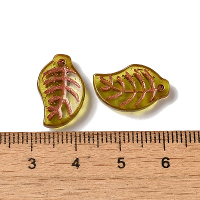 Transparent Petal Lampwork Beads LAMP-P065-07A-03-1