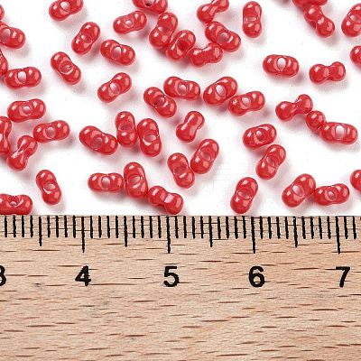 Baking Paint Glass Seed Beads SEED-A033-04S-1