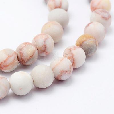 Natural Red Netstone Beads Strands G-F518-17-8mm-1