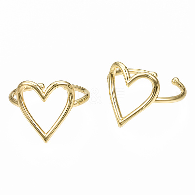 Brass Cuff Rings X-RJEW-N035-040-NF-1