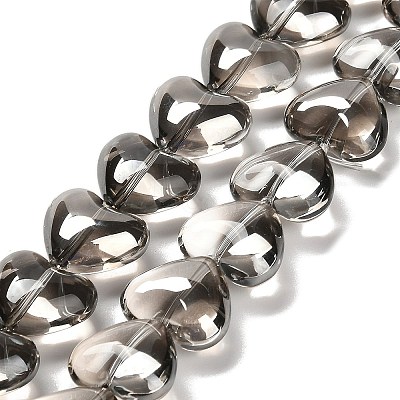 Electroplate Glass Beads Strands X-EGLA-B008-01A-PL02-1