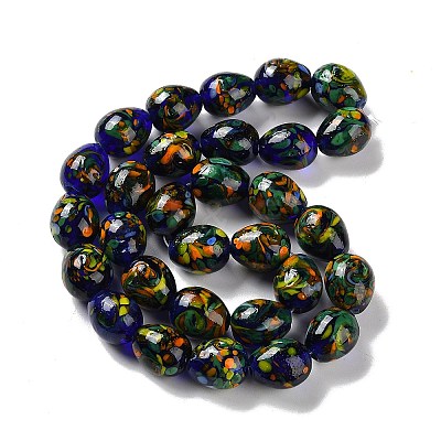 Handmade Lampwork Beads Strands LAMP-Q036-08A-1