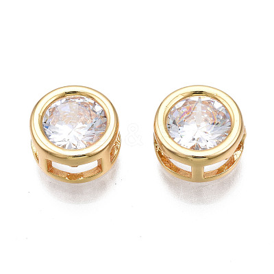 Brass Clear Cubic Zirconia Multi-Strand Links KK-N233-151-1