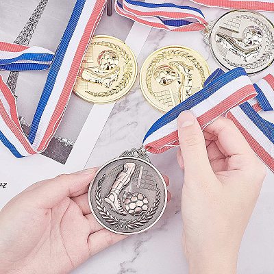 Zinc Alloy Football Medals NJEW-GA0001-01-1