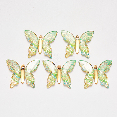 Transparent Acrylic Pendants X-TACR-R140-06H-1