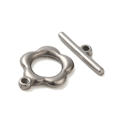 Non-Tarnish 304 Stainless Steel Toggle Clasps STAS-Q324-16P-1