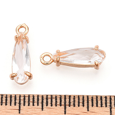 Faceted Glass Pendants GLAA-T010-004J-1