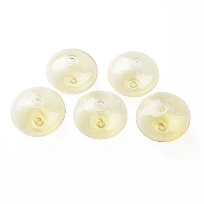 Transparent Handmade Blown Glass Globe Beads GLAA-T012-52D-1