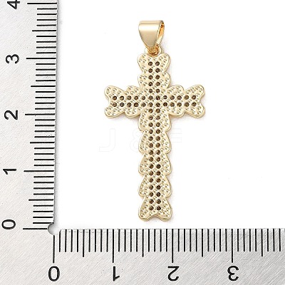 Brass Micro Micro Pave Clear Cubic Zirconia Pendants KK-A212-01I-G-1