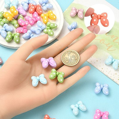 Opaque Resin Cabochons KK-YW0001-09-1