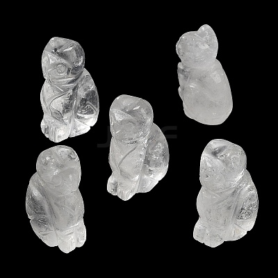Natural Quartz Crystal Carved Healing Figurines G-B062-04F-1
