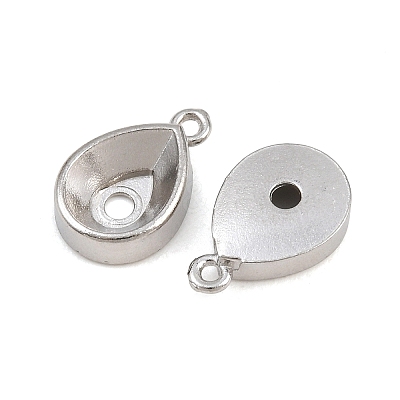 304 Stainless Steel Charm Rhinestone Settings SA-CBAC865-08D-P-1