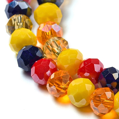 Glass Beads Strands EGLA-A034-M6mm-47-1