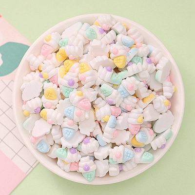 Opaque Resin Cabochons X1-CRES-F030-01I-1