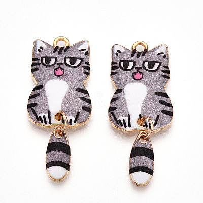 Alloy Enamel Pendants X-FIND-Q102-12M-1