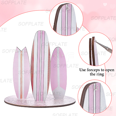 Wooden Jewelry Organizer Display Towers ODIS-SP0001-19A-1