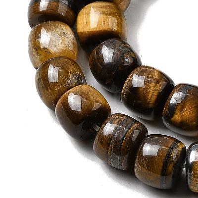 Natural Tiger Eye Beads Strands G-A275-C01-7x8mm-AB-1