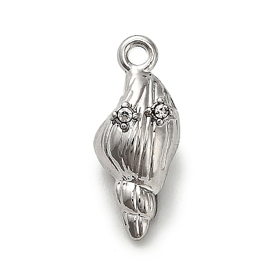 Alloy Rhinestone Pendants FIND-A051-04B-P-1