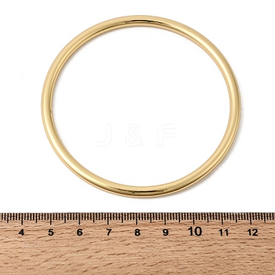 304 Stainless Steel Plain Bangles for Women BJEW-D408-05G-1
