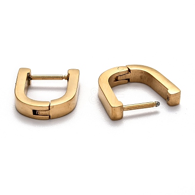 304 Stainless Steel Huggie Hoop Earrings STAS-H156-12B-G-1