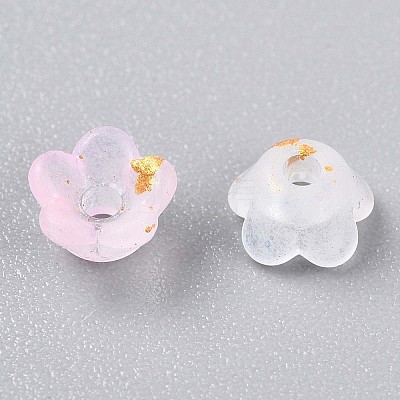 Frosted Transparent Acrylic Beads X-OACR-N137-72C-1