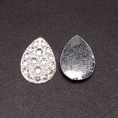 Druzy Resin Rhinestone Cabochon RESI-TAC0010-26-1
