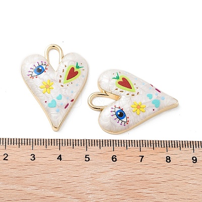 Rack Plating Alloy Enamel Pendants FIND-C050-09G-05-1