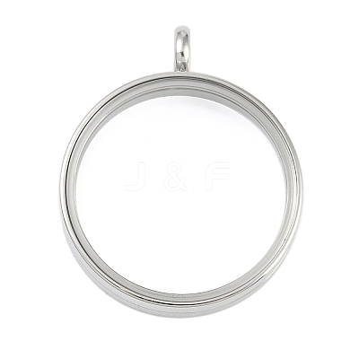 304 Stainless Stee Locket Pendants STAS-S132-16P-04-1