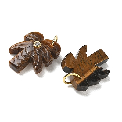 Natural Tiger Eye Carved Pendants GG-CBA67BD-02G-I-1