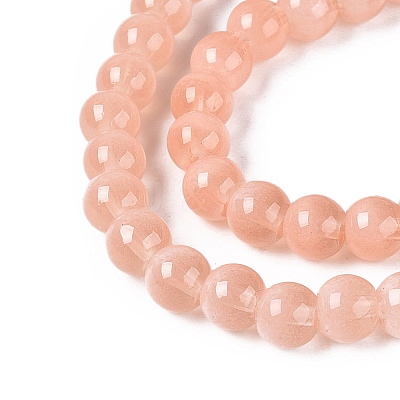 Acrylic Imitation Cat Eye Beads Strands OACR-Q197-01A-15-1
