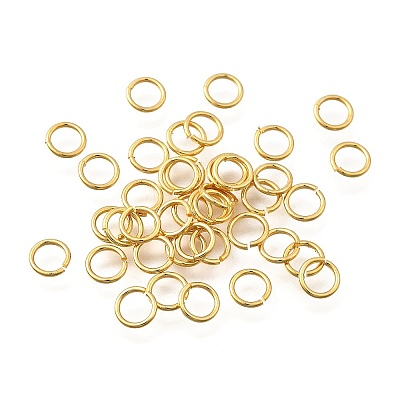 Brass Open Jump Rings KK-B147-03D-G-1