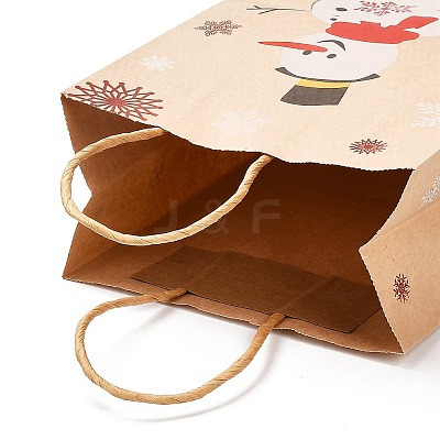 Christmas Theme Hot Stamping Rectangle Paper Bags X1-CARB-F011-02E-1