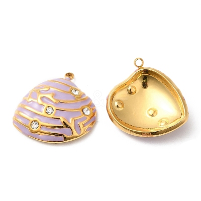 304 Stainless Steel Rhinestone Pendants STAS-A084-17G-01-1