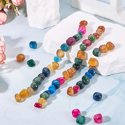 3 Strands Natural Agate Beads Strands G-TA0002-72-1