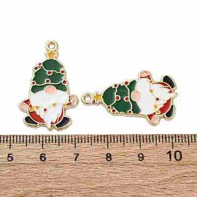Christmas Alloy Enamel Pendants X-ENAM-V002-02J-G-1