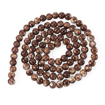 1 Strand Baking Paint Glass Beads Strands DGLA-TADJ0001-01D-1